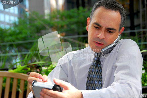 Image of Busy businessman