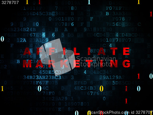 Image of Business concept: Affiliate Marketing on Digital background