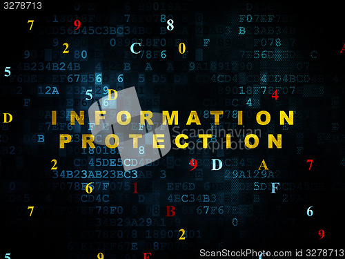 Image of Safety concept: Information Protection on Digital background