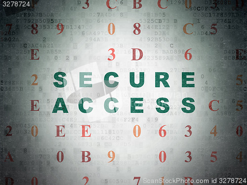 Image of Privacy concept: Secure Access on Digital Paper background