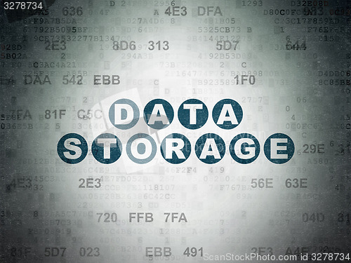 Image of Data concept: Data Storage on Digital Paper background