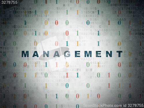 Image of Business concept: Management on Digital Paper background