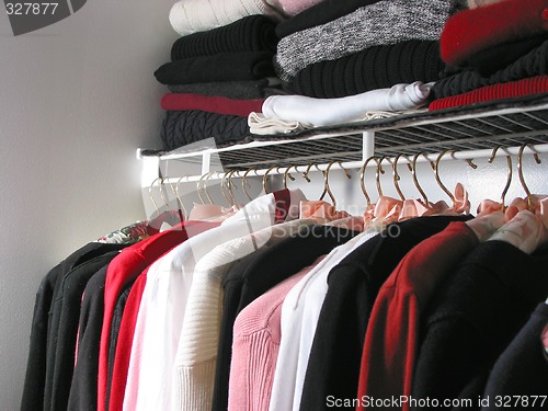 Image of Closet with clothes