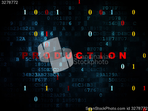 Image of Finance concept: Production on Digital background