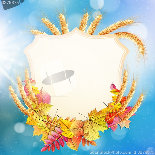 Image of Autumn background with colorful leaves. EPS 10