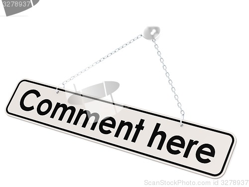 Image of Comment here banner