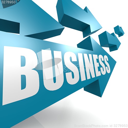 Image of Business arrow blue