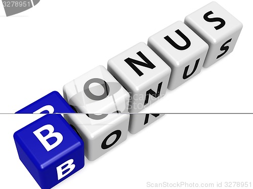 Image of Blue bonus buzzword