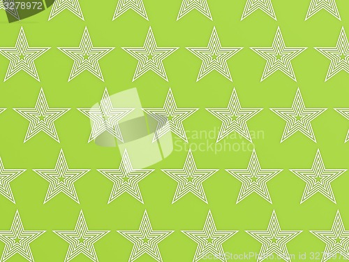 Image of Green star pattern