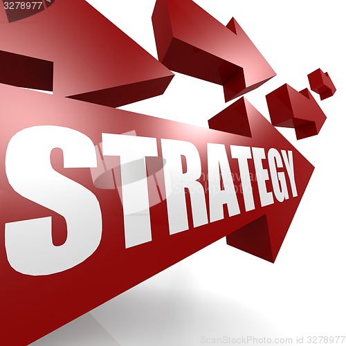 Image of Strategy arrow in red