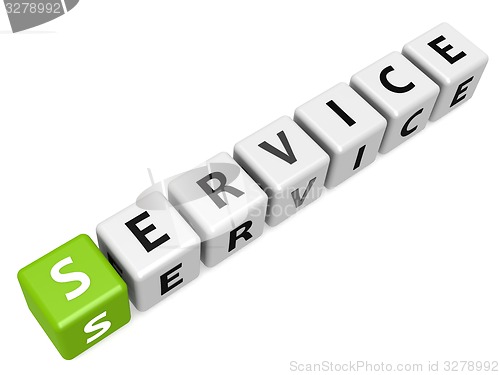 Image of Service buzzword green