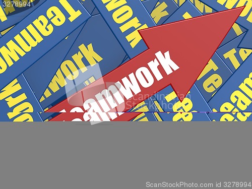 Image of Teamwork arrow