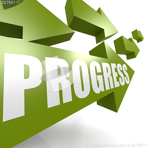 Image of Progress arrow green