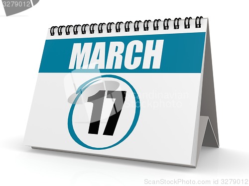 Image of March 17 calendar