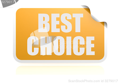 Image of Best choice yellow sticker