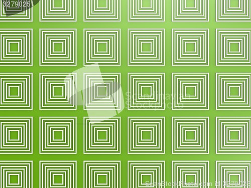 Image of Green square pattern
