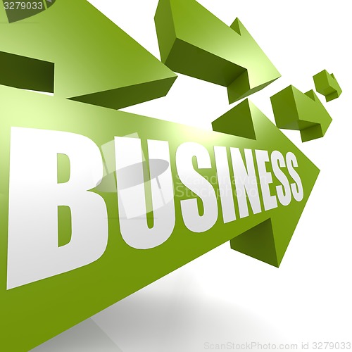 Image of Business arrow green