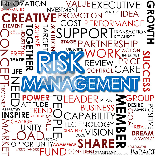 Image of Risk management word cloud