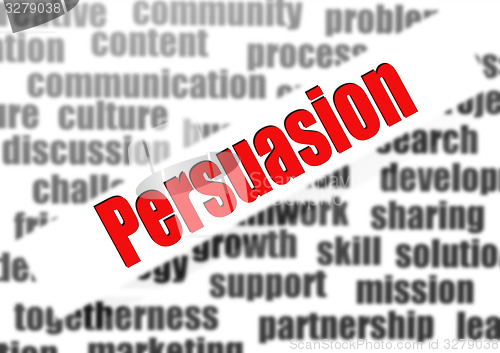 Image of Persuasion word cloud