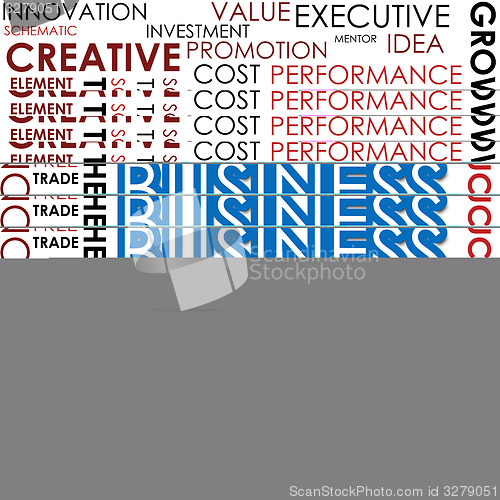 Image of Business value word cloud