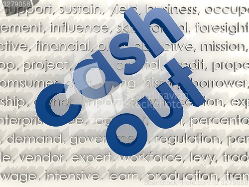 Image of Cash out word cloud