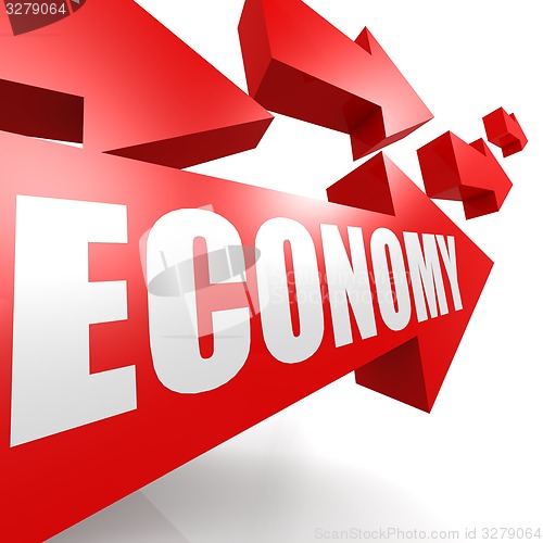 Image of Economy arrow red