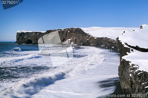 Image of Mountain chain Dyrhólaey in south Iceland