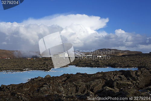 Image of Geothermal bath Blue Lagoon in Iceland