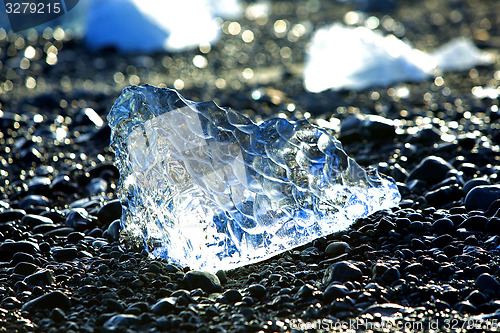 Image of Ice floes at glacier lagoon Jokulsarlon