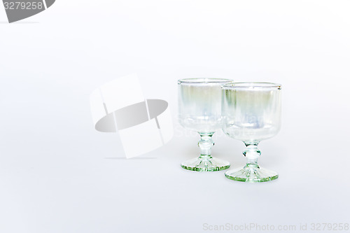 Image of Pair of small glasses for alcohol