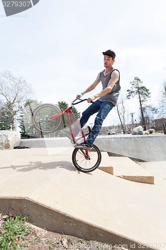 Image of BMX Rider Jumping