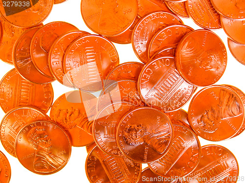 Image of Retro look Dollar coin 1 cent wheat penny cent