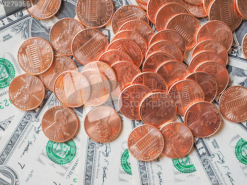 Image of Dollar coins and notes