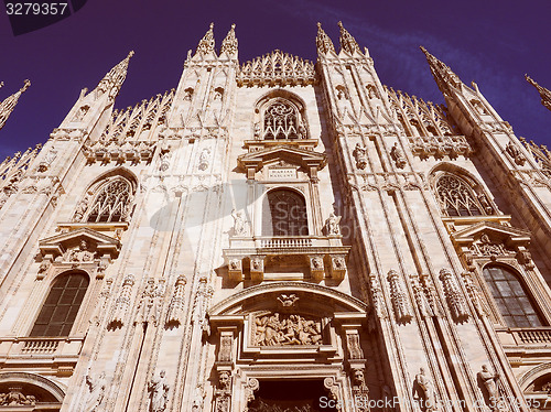 Image of Retro look Milan Cathedral