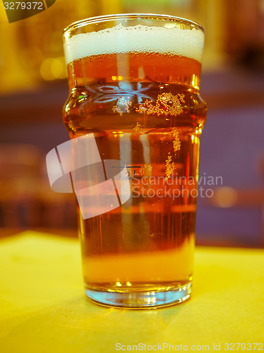 Image of Pint of British ale beer