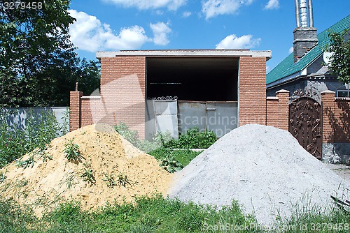 Image of unfinished garage