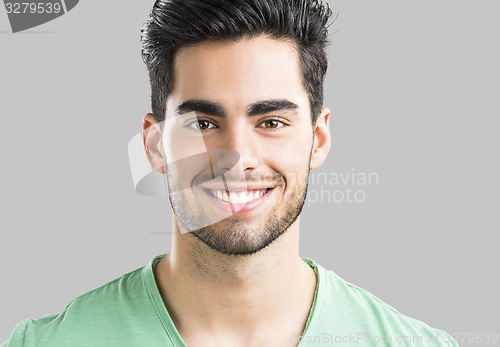 Image of Handsome man smiling