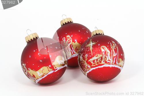 Image of Three Christmas Ornaments