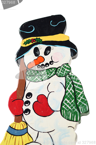 Image of Wooden Snow Man