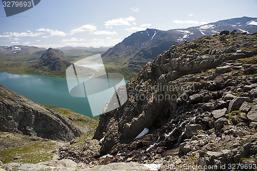 Image of Besseggen Ridge in Jotunheimen National Park, Norway