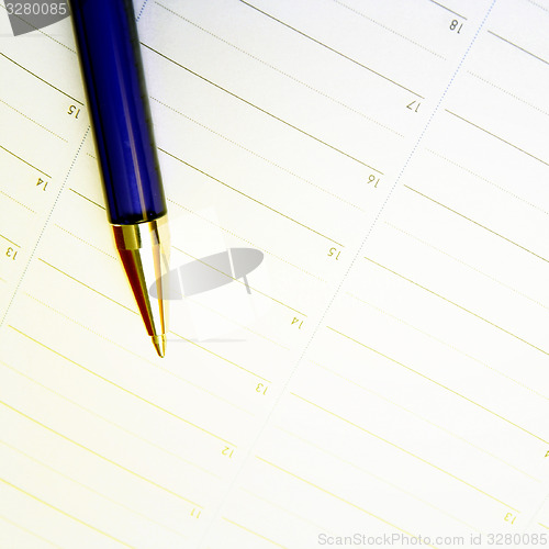 Image of Color pencil and agenda
