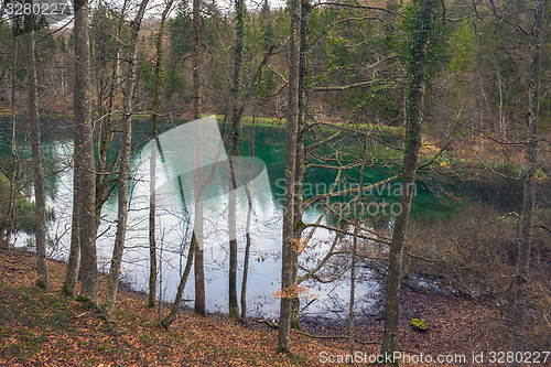 Image of Small Pond at Plitvice lakes national park