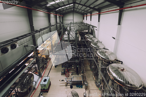 Image of Industrial interior of an alcohol factory