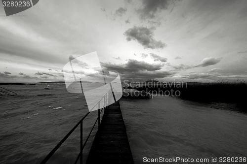 Image of Wooden path trough the lakes