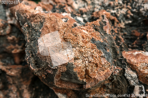 Image of Rock salt on stones 