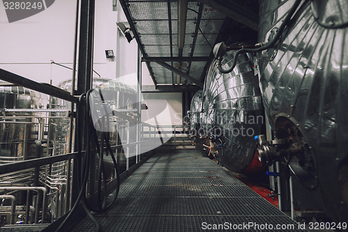 Image of Industrial interior of an alcohol factory