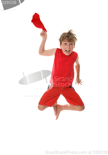 Image of Boy with Zest for Life Leaping
