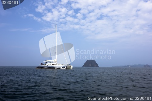 Image of Sailing Catamaran.