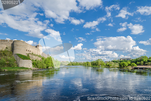 Image of Beautiful view of the Ivangorod Fortress