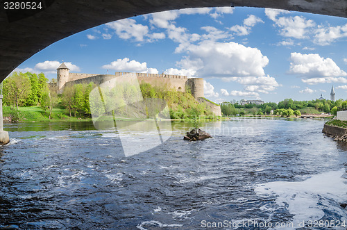 Image of Beautiful view of the Ivangorod Fortress